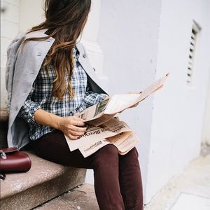 Madewell Plaid Button Down - Sz Sm